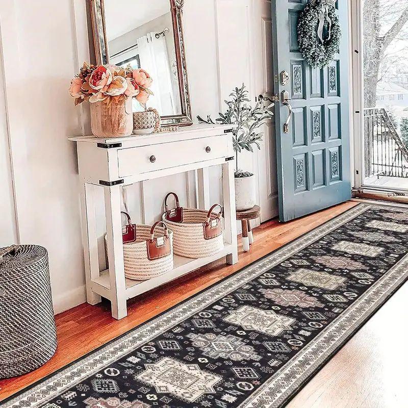 Ковровая дорожка для прихожей, противоскользящая полоса, ковер для гостиной, входной коврик, винтажный коридор, кухонный коврик, домашний декор