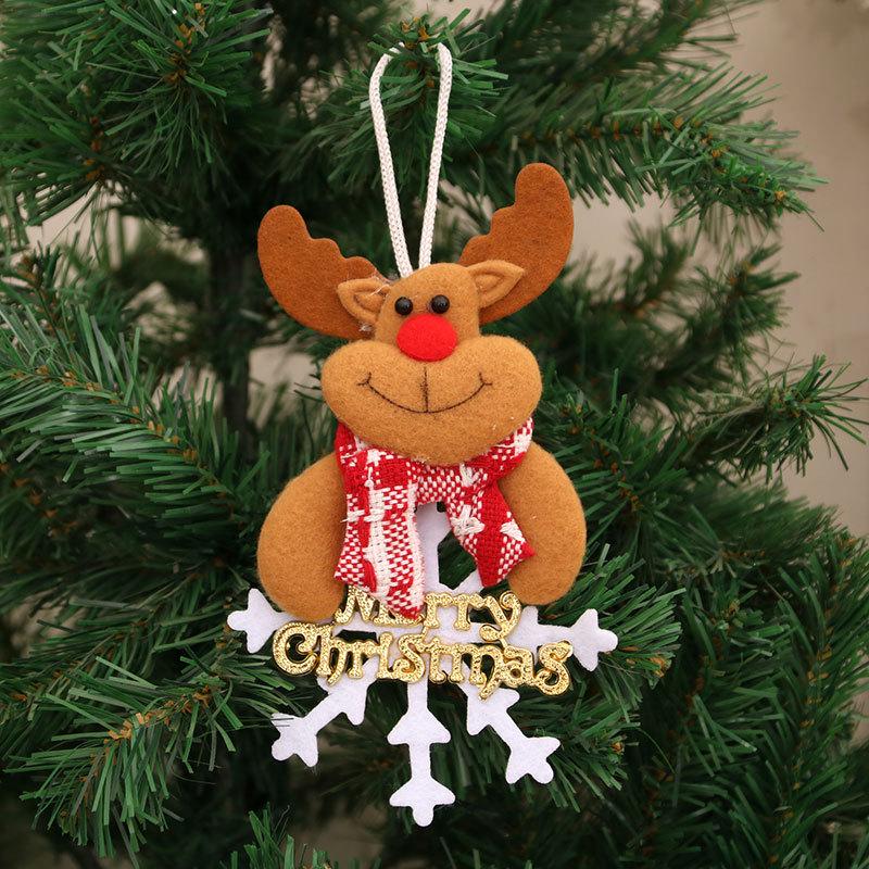 Cross-Border Small Santa Christmas Ornaments - Tree Accessories and Cloth Art Gifts