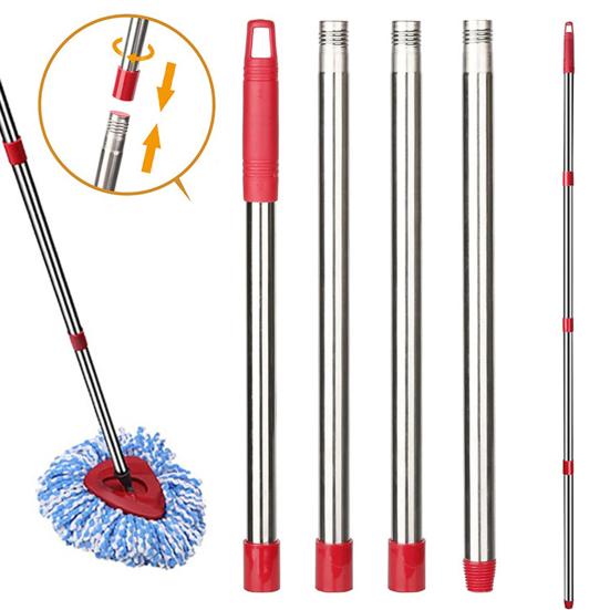 Mop Stick Stainless Steel Mop Replacement Handle Convenient Brooms Handle Stick with Hanging Hole for Home