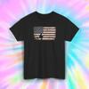 American Flag Fishing T-Shirt Retro USA Patriotic Angler Gift Tee S-5XL