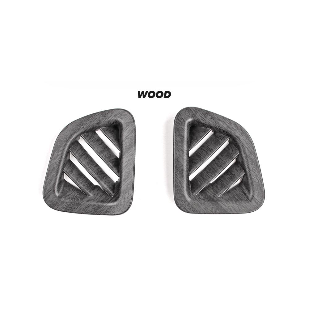 2Pcs ABS Front Upper Air Vent Cover Trim Dashboard Decor Frame For KIA Telluride 2020-2025 Left-Hand Drive Interior Accessories