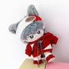 Niannyyhouse Plush Doll with Headband, Hoodie, Shoes, and Flame Set (10cm-15cm, 20cm, 40cm), Clothes, Denim Suit, Cotton Doll, and Accessories (Red -