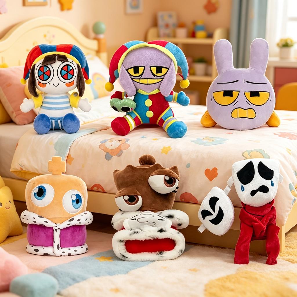 Pomni Jax Gangle Kinger Dolls The Amazing Digital Circus Anime Surrounding Plush Toys Desktop Decoration Best Birthday Kid Gifts