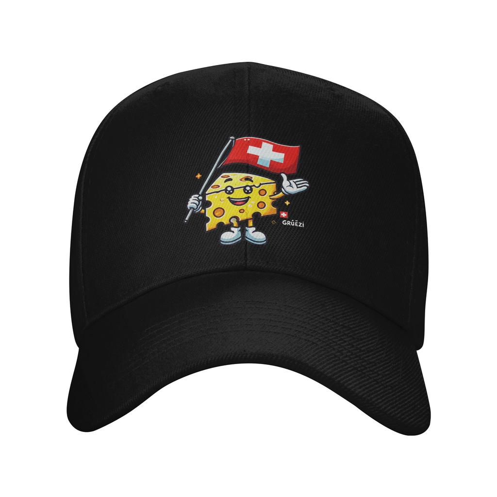 Unisex WomenSwiss Switzerland Flag Hat Retro Baseball Caps Adjustable Casual Wear