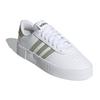 adidas Neo Court Bold Нескользящие Прочные Низкие Кеды для Скейтбординга Женские Кроссовки Бело-Зеленые FY9995