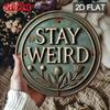 Винтажная круглая металлическая табличка Stay Weird Креативный настенный декор Подарок