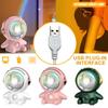 Mini Astronaut Robot RGB Projection Light  Atmosphere Photo LED Rainbow Light  Portable USB Sunset Lamp Decorative Gift