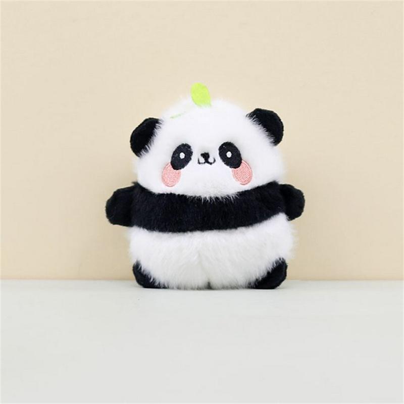 Брелок с мягкой пандой, милый брелок с пандой, мягкий на ощупь, плюшевый брелок для ключей, сумка, подвеска, аксессуары для интерьера, кошельки, сумки