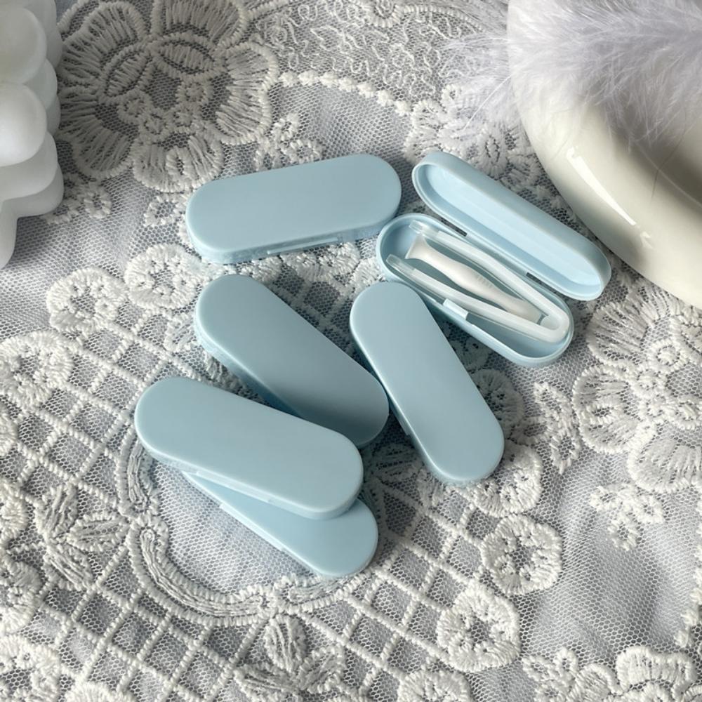 100Pcs Candy Color Contact Lens Case Kit Portable Eye Care Tool Set for Men and Women with Tweezers and Suction Stick