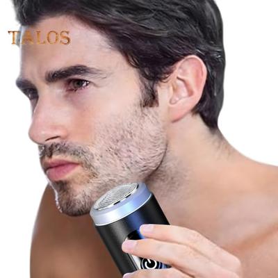 Мини-электробритва с цифровым дисплеем, USB-перезаряжаемая, водонепроницаемая, для влажного и сухого бритья, портативная, для путешествий, бритва для мужчин, триммер для бороды, инструмент для удаления волос