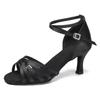 Latin Dance Shoes Women's Satin Standard Salsa Heeled 3 Inchs