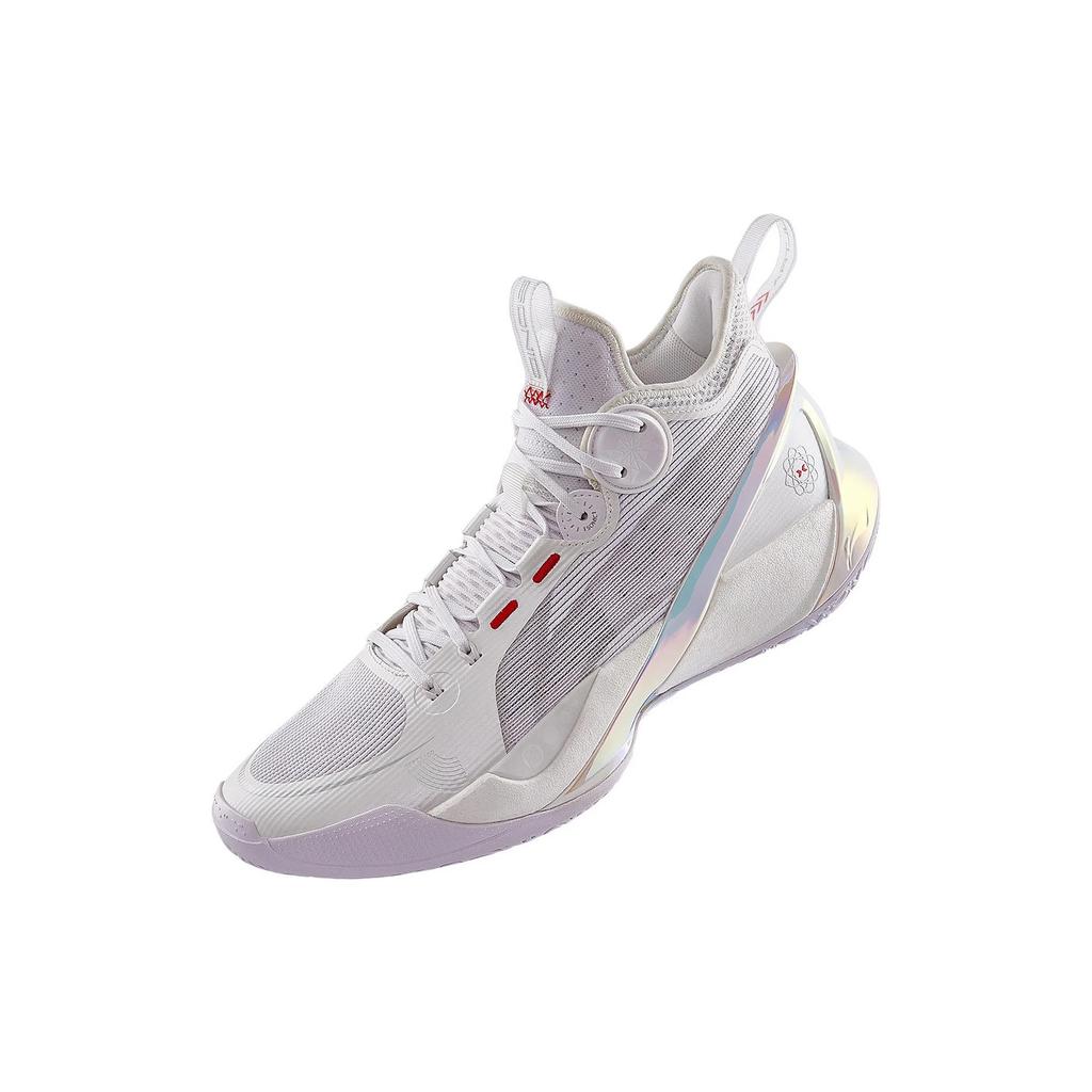 Li Ning Sonic 10 Ultra Non-Slip Wear-Resistant Breathable Mid-Top Basketball Shoes Men Sneakers White ABAS145-1