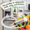 Refrigerator Drain Hole Clog Remover Flexible Water Outlet Cleaner Reusable Kitchen Fridge Syringe Hose Unblocker for Home Clean