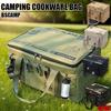 30-42L Camping Storage Bag Insulation Folding Box Tableware Handbag Tactical Waterproof Portable Outdoor Organizer for Picnic