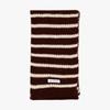 PINK PINEAPPLE SNUGGY STRIPE MUFFLER_BROWN