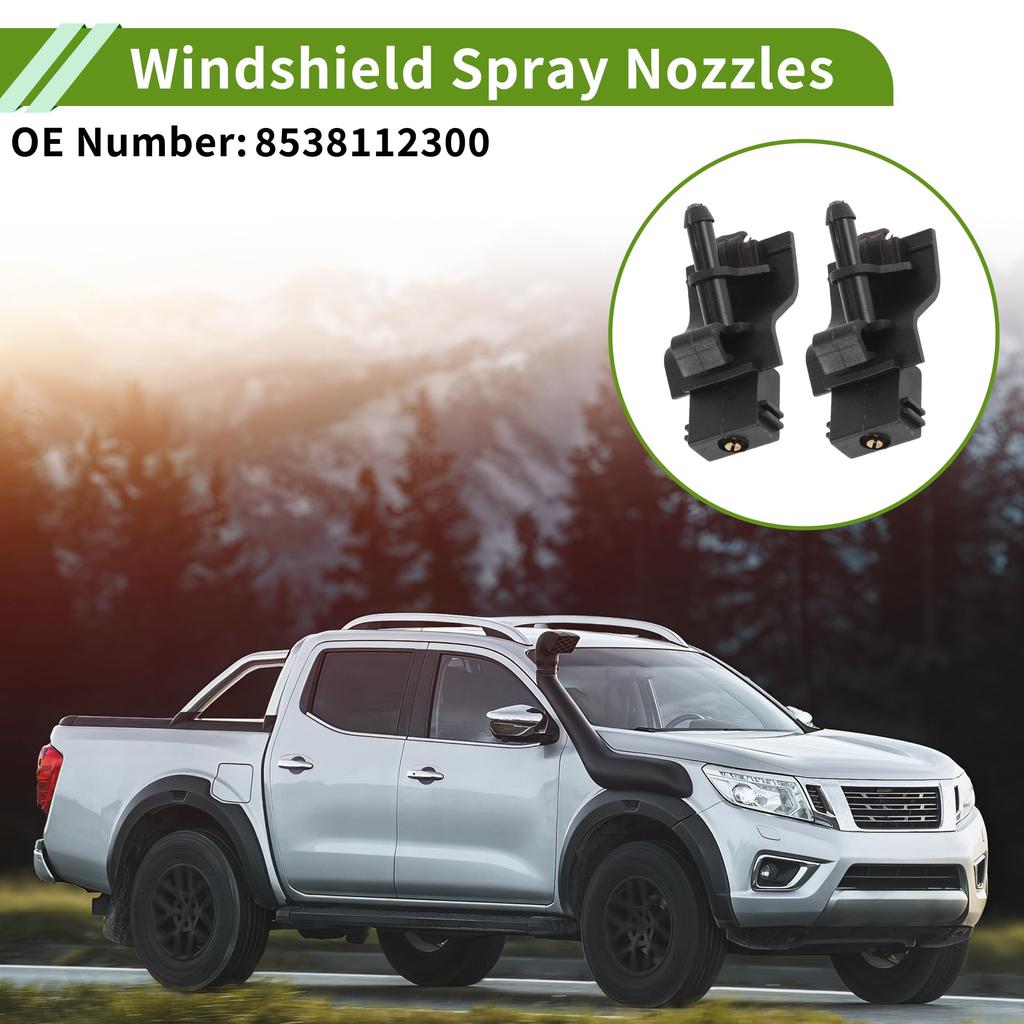 HOPESPANNER Совместимый с TOYOTA 07-13 Черный Форсунка переднего стекла 8538112300 Комплект форсунок омывателя лобового стекла