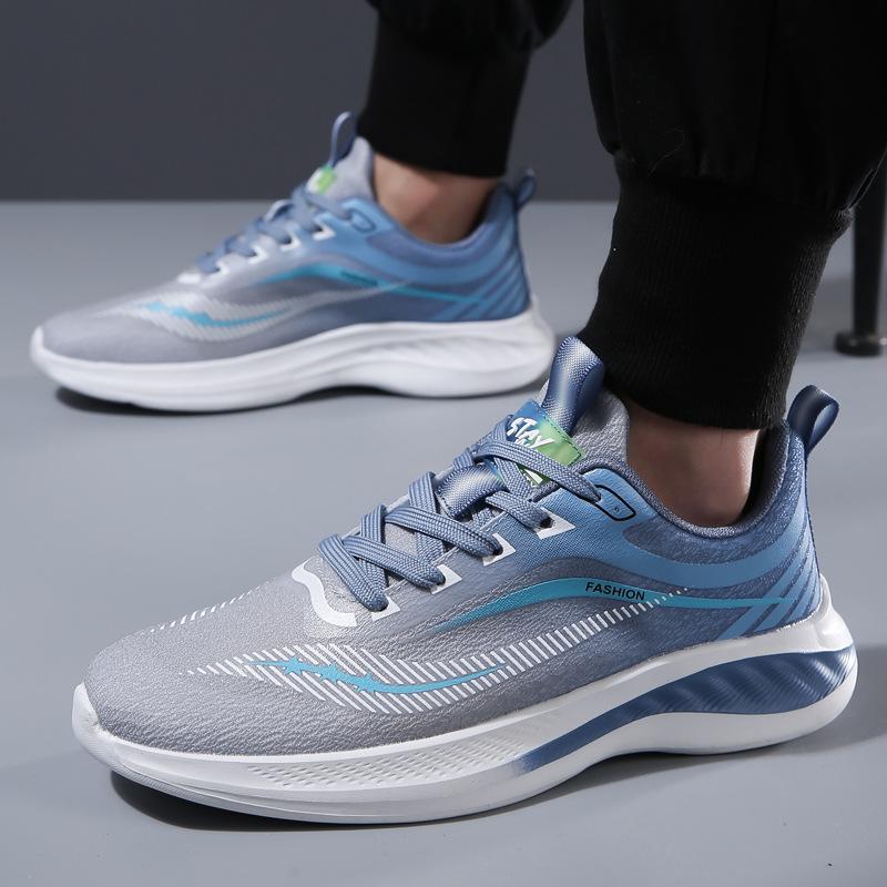 Мужская спортивная и повседневная обувь летняя низкая дышащая спортивная обувь кроссовки модная универсальная мужская повседневная обувь