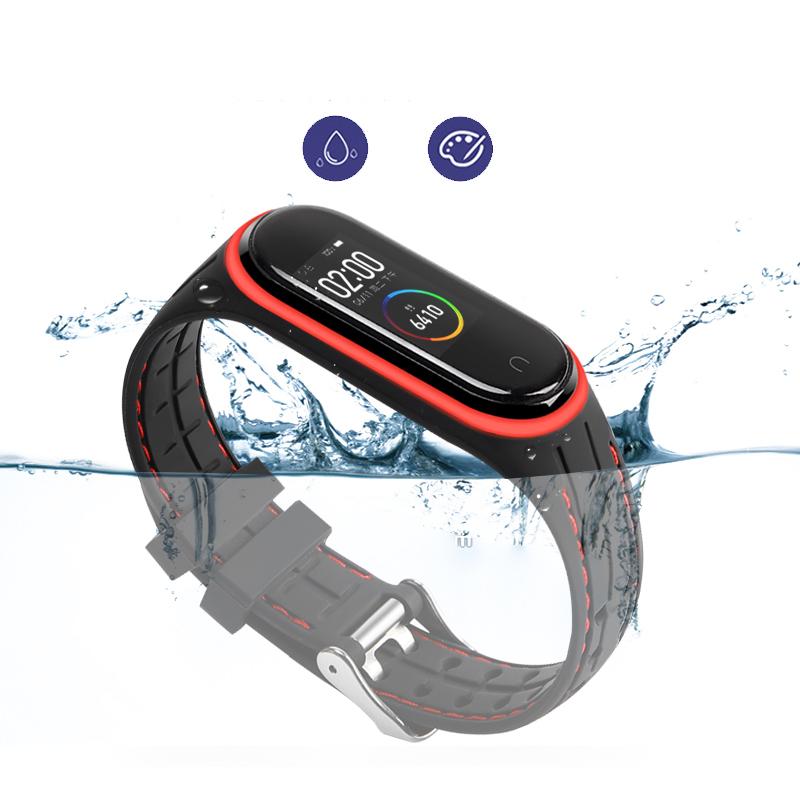 Ремешок для Mi band 7 6 5 Браслет Спортивный ремень Силиконовый ремешок для часов замена Браслет для умных часов для Xiaomi mi band 3 4 5 6 ремешок