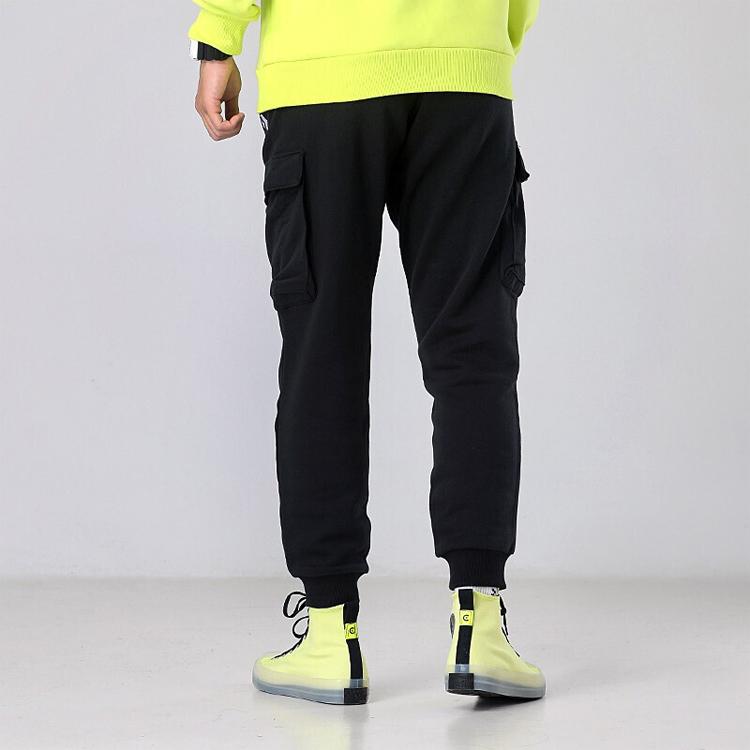 Converse Мужские карго-штаны Star Chevron EMB Черные Утепленные с флисовой подкладкой 10017878-A01