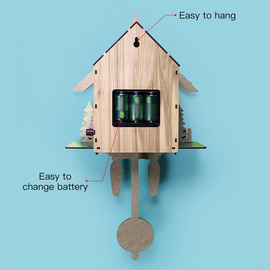 Настенные часы с кукушкой, будильник, скандинавские винтажные подвесные часы, деревянные часы для гостиной