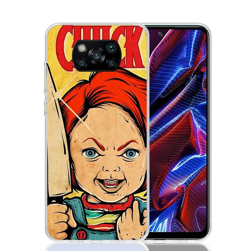 Chucky Child's Play Case Phone Cover for Xiaomi Redmi Note 10 9 9S 8 8T 7 5 Pro Mi 12T 11T 10T 9T 12 11 Lite A3 A2 Trend Fundas