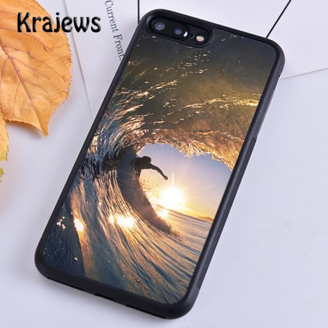 Krajews Серфинг Морской Пляж Доска для серфинга Волна Чехол для телефона Для iPhone 17 Air 15 16 14 plus 11 12 13 pro max coque Чехол Fundas