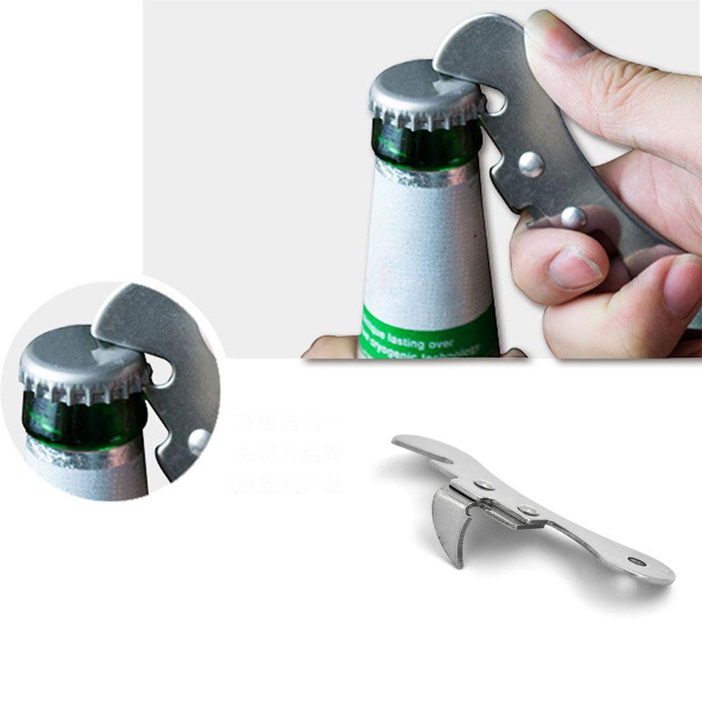 2 In 1 Gadgets Beer Wine Stainless Steel Can Opener Multi-functional Bottle