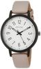 Часы Аналоговые Любой Кожаный Ремешок Бежевый [Fieldwork] Долговечный YM034-1