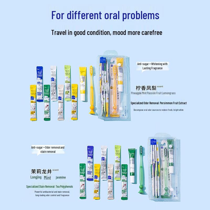 Bai Xi 7-Day Lemon Pineapple Oral Care Travel Set