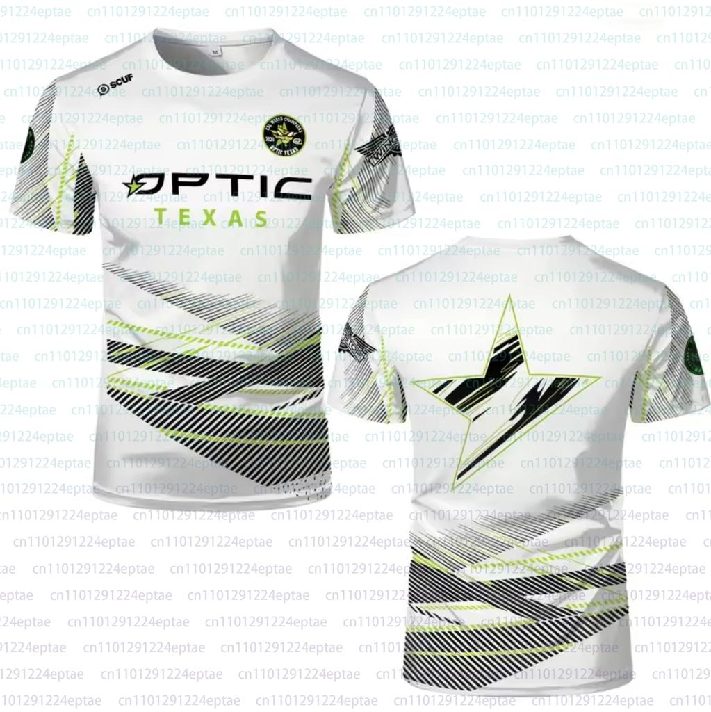 Команда Esports Club 2026 OpTic TEXAS New Jersey CDL Игровая форма Удобная 3D-печатная футболка Мужская Модная Фанатская одежда