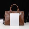 New Men's Handbag Horizontal Korean Men's Bag Shoulder Messenger Business Computer Briefcase Retro Trendy Bag