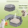 Moorpet Foldable Waterproof Cat Litter Box - Easy Clean, Anti-Splash, Portable for Travel