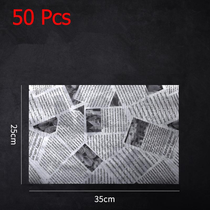 LMETJMA 50Pcs Premium Deli Paper Sandwich Wrapping Paper Greaseproof Non-stick Parchment Paper Baking Paper For Bread Pizza JT69
