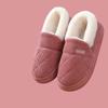 Comwarm Women Fur Plush Cotton Slippers Indoor Soft Cozy Fluffy Slides Couple Bedroom Furry Slides Winter Warm Fuzzy House Shoes