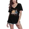 Women's T-Shirt Life's Better With Coffee Cats and Books - Cute Short Sleeve Tee Shirt