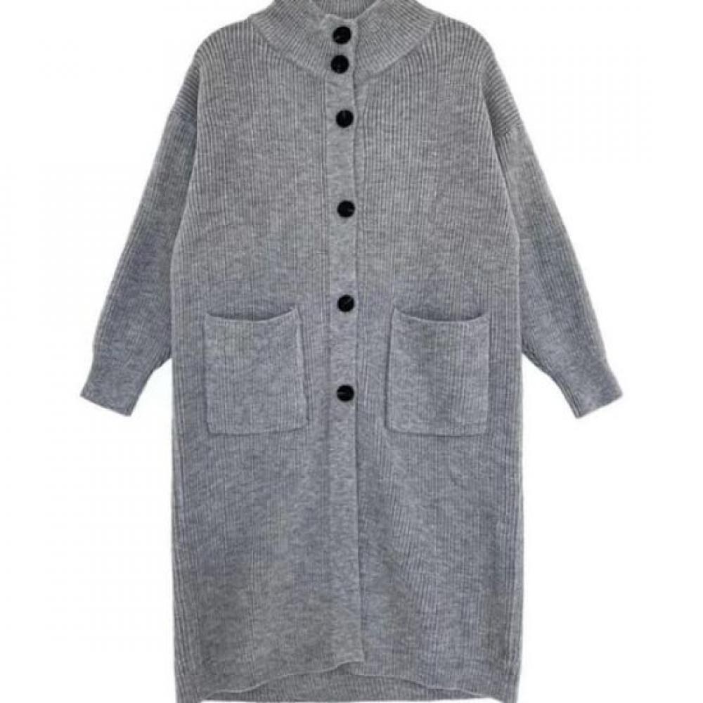 Rellawear Women Balloon Loose Long Knit Cardigan Ee241121