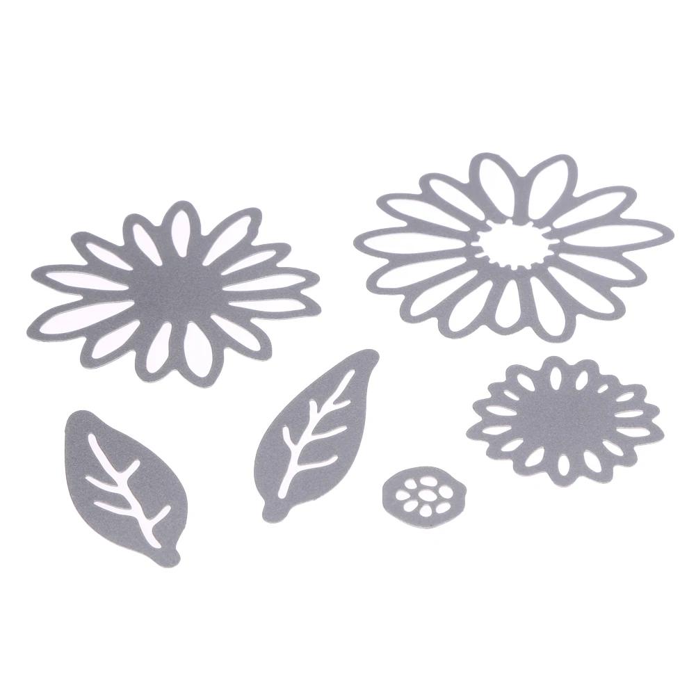 Цветы Листья Набор Металлическая Высечка Для Дома Сделай Сам Скрапбукинг Фотоальбом Декоративная Тиснение Папка Бумажные Карты Ремесла
