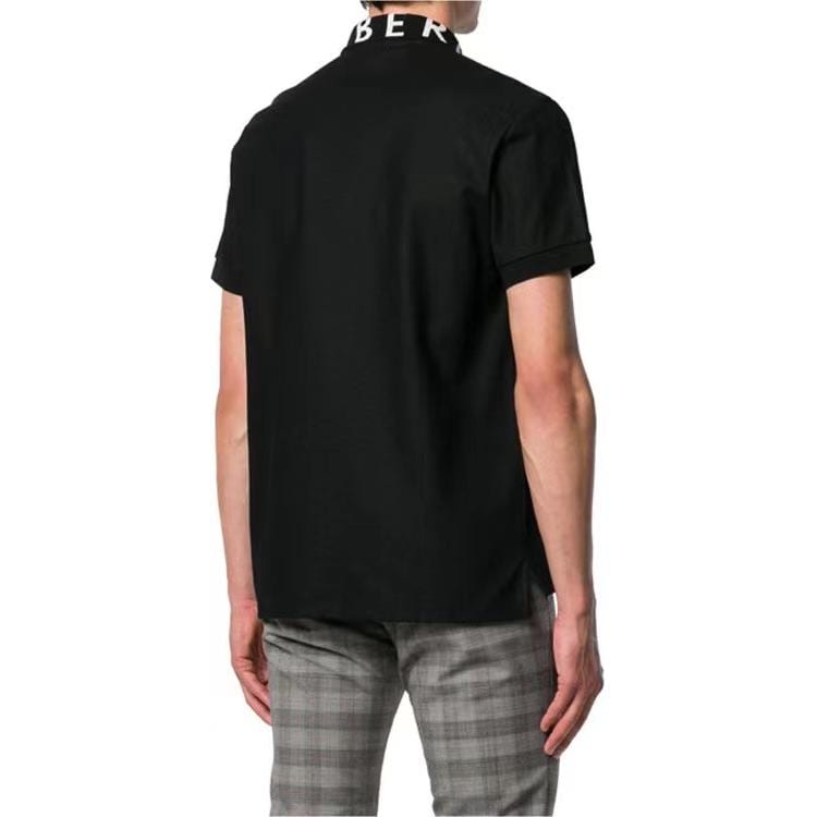 Burberry Мужская рубашка-поло Ryland с воротником и логотипом, черная 80134991