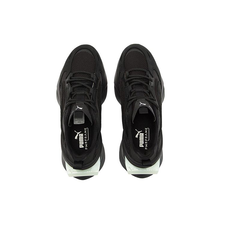 Puma Pwrframe Op-1 Lth Fabric Sports Comfort Low-Top Lifestyle Shoes Unisex Sneaker Black 384032-03