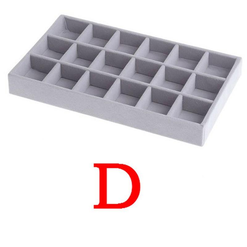 Бархатный лоток для хранения ювелирных изделий, дисплей, держатель для ювелирных изделий, подставка, браслет, ожерелье, коробка для хранения колец, витрина, ящик, органайзер для ювелирных изделий