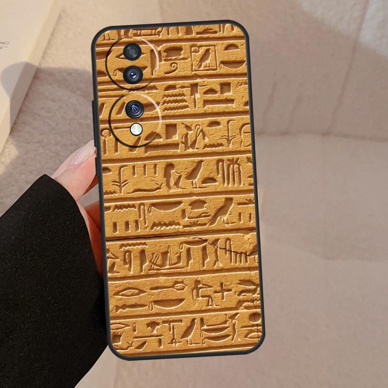 Египетские Иероглифы Для Honor Magic 8 Pro 6 5 7 Lite Чехол Для Honor 400 200 90 70 50 X8c X8b X9a X9b X9c X9d Win