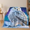 2026 New Mysterious Colorful Owl Cartoon Birds Flannel Blanket,Cozy Soft Throw Blanket for Home Bedroom Bed Sofa Cover Kids Gift