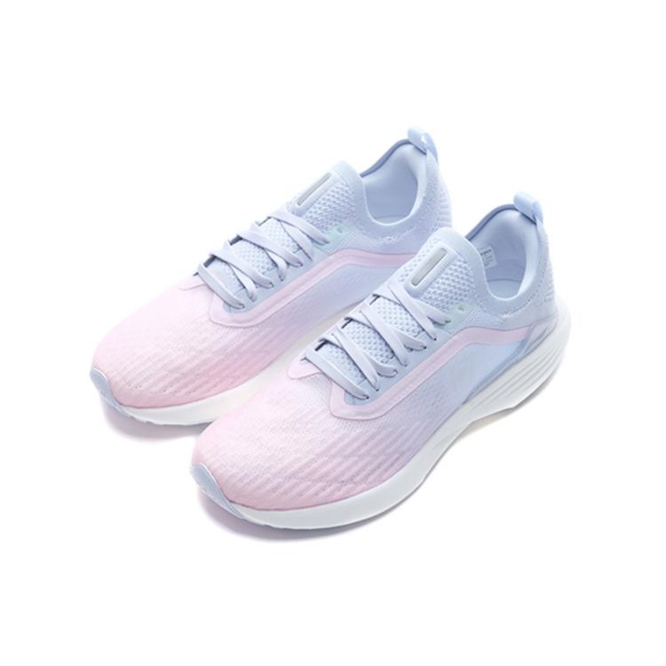 Li Ning Super Light 17 Низкие Беговые Кроссовки Женские Сине-Розовые ARBQ002-6