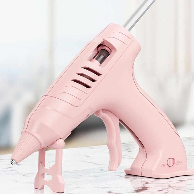 Wireless Hot Glues Guns 2000mAh Battery Fast Preheats 1.5Hs Runtime Silicone Insulated Nozzle Includes 10 Premium Sticks