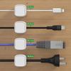 1/3/6PCS Magnetic Cable Clips Cable Smooth Adjustable Cord Holder Under Desk Cable Management Wire Keeper Cable Organizer