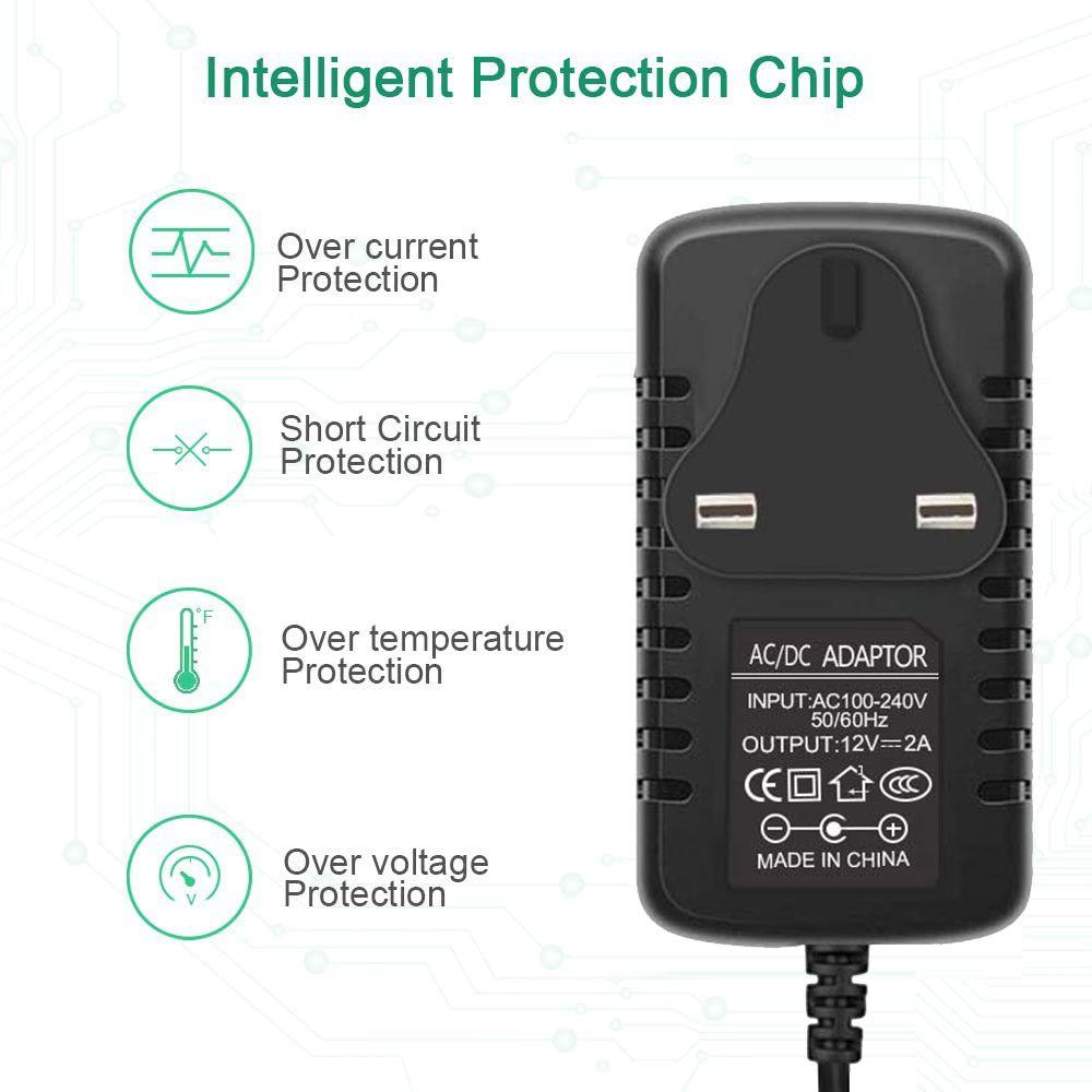 Безопасная светодиодная лента, сетевой трансформатор 100-240 В, блок питания, зарядное устройство, вилка UK, адаптер переменного/постоянного тока