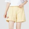 Puma Logo Pattern Drawstring Casual Shorts Women Shorts Beige 623256-42