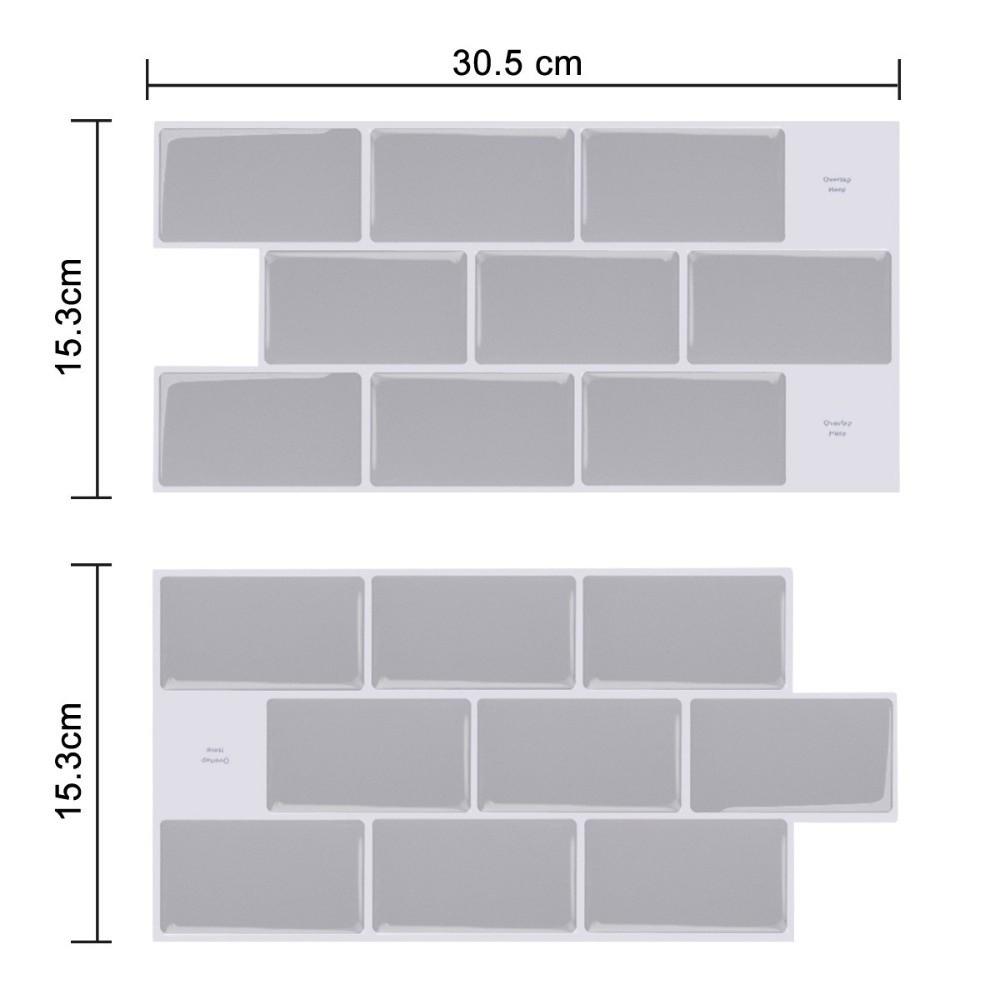 2 шт. Самоклеящиеся кухонные обои Однотонные Маслостойкие Наклейки для плитки в ванной комнате Утолщенные Водонепроницаемые Наклейки для украшения стен