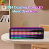 Светодиодная подсветка с RGB-дисплеем музыкального спектра, светодиодный пикап, окружающий свет, электронные часы, светодиодные индикаторы ритма с управлением звуком