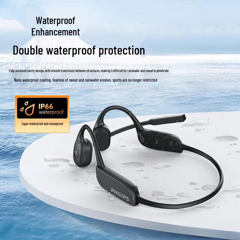 Philips TAN5609 Bone Conduction Bluetooth Headset with Rotating Mic